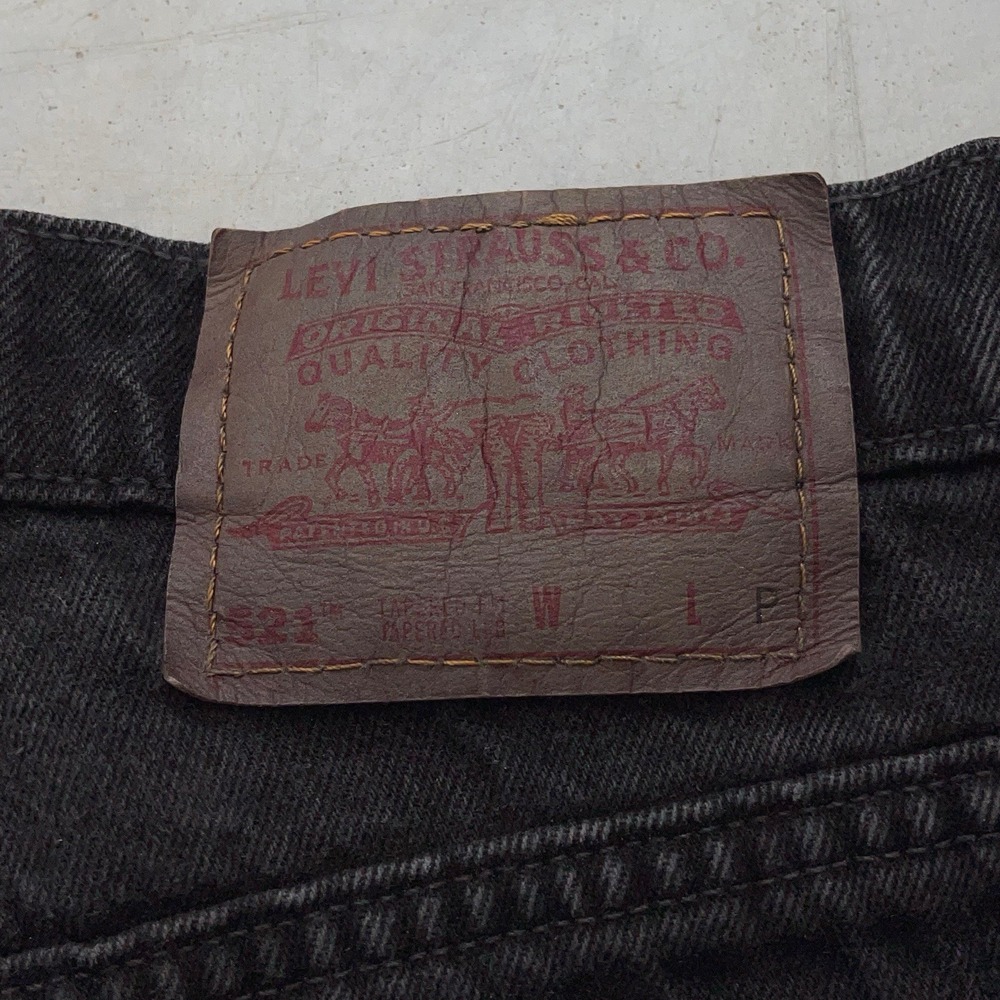 Vintage 90s Levi's 521 Tapered Fit Jeans Womens 10 Dark Brown Denim Size 27x27.5 - Picture 8 of 15